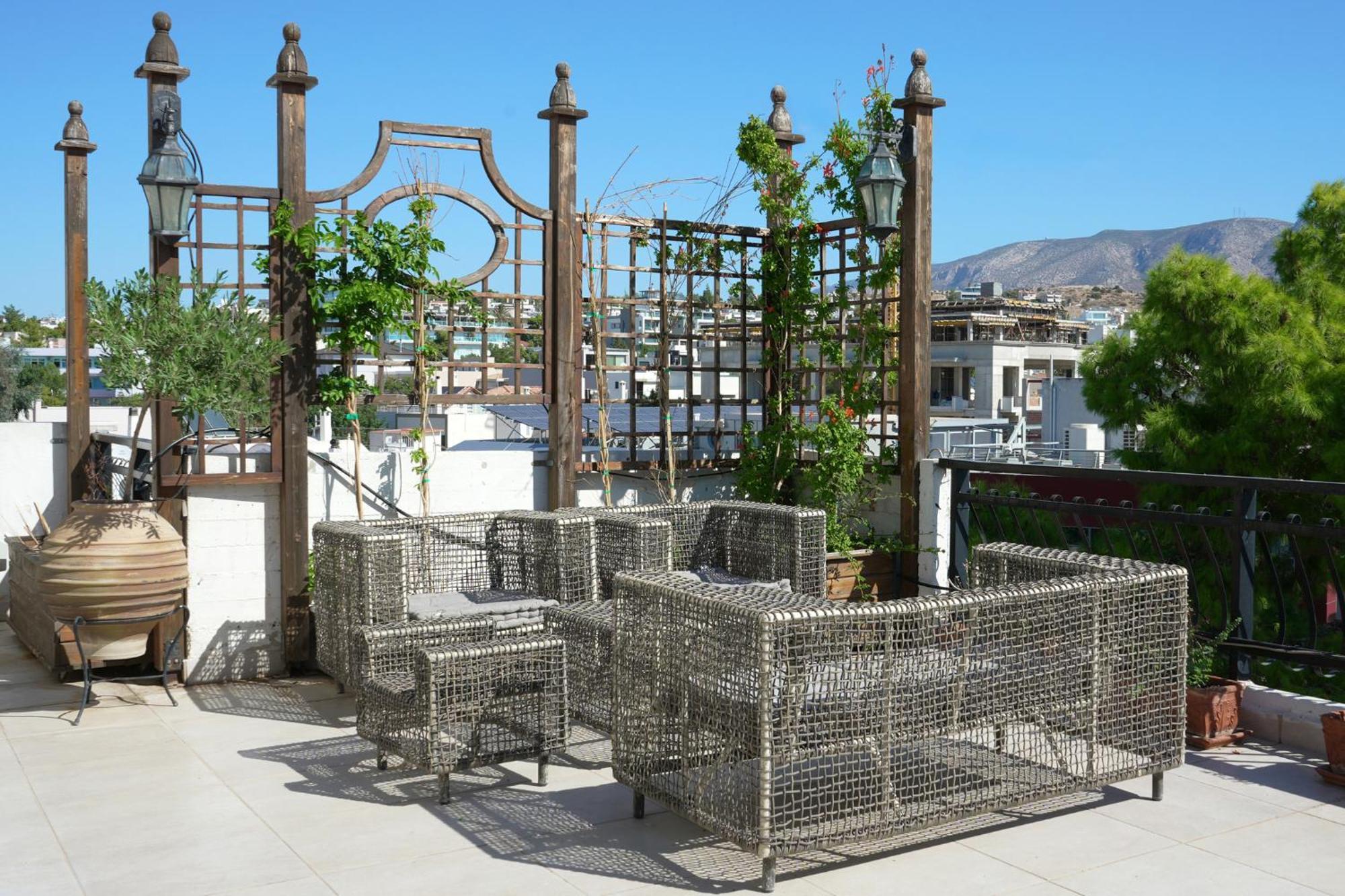 Ferienwohnung Astric Seaview Penthouse Athen Exterior foto